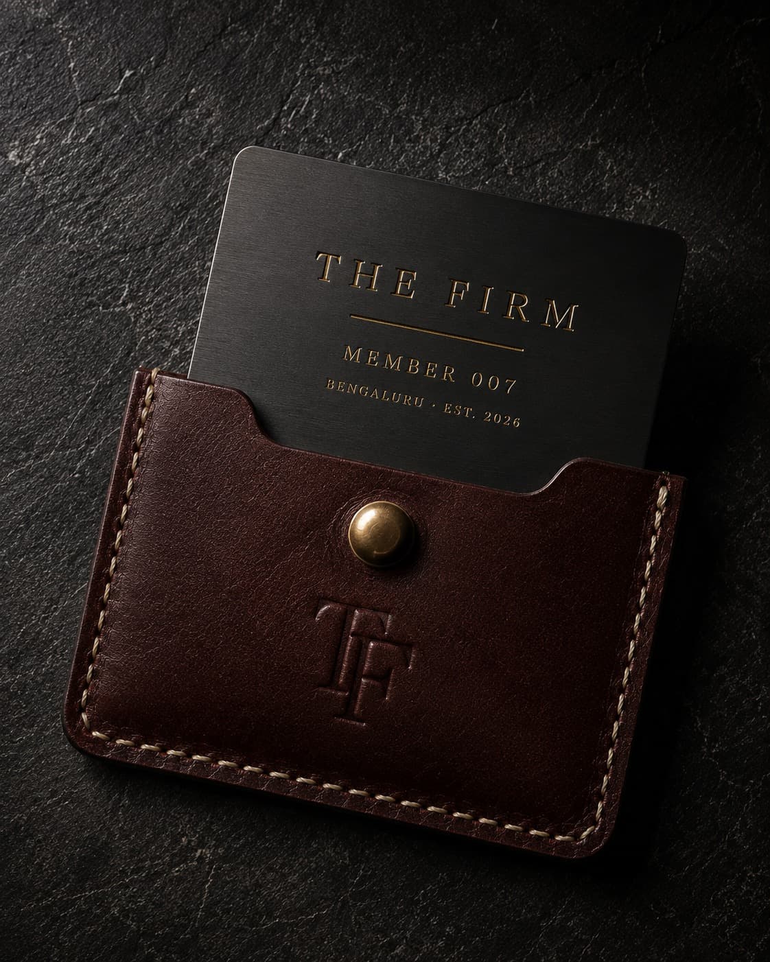 A Black Card in its leather pouch